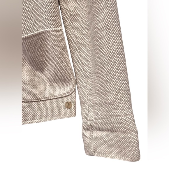 Falconeri Women’s COTTON Blazer Jacket Beige Neutral 2 Button Unlined  Cuffs - Picture 7 of 11